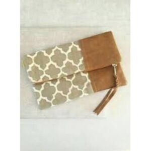 NWT JOYN Small Clutch With Zipper Closure -Handmade Himalayas